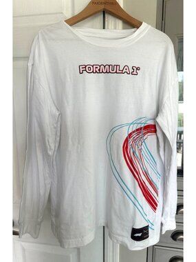 Formula 1 Men's LG White Las Vegas Grand Prix Fashion Long Sleeve T-Shirt Racing